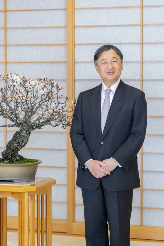 天皇陛下＝皇居・御所で2025年2月13日（宮内庁提供）