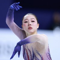 女子フリーで演技する樋口新葉＝ソウルで2025年2月23日、猪飼健史撮影