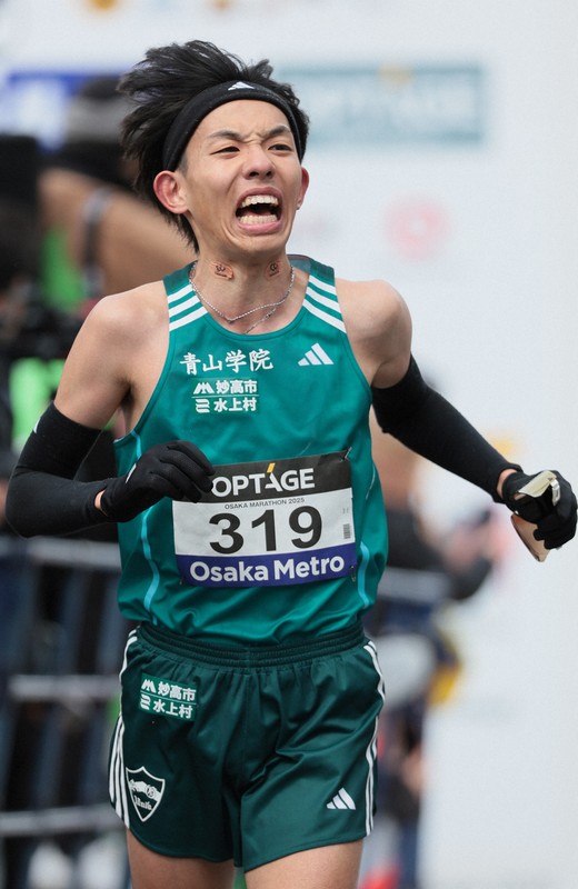 青学大の黒田朝日「マラソン独特のきつさあった」 学生記録を