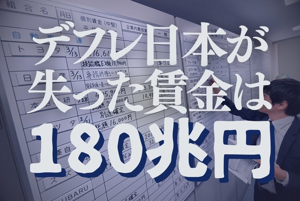デフレ下の賃金変動（新品、送料込） 失われた賃金：デフレ日本が失った賃金は累計180兆円だった！ 吉川裕也