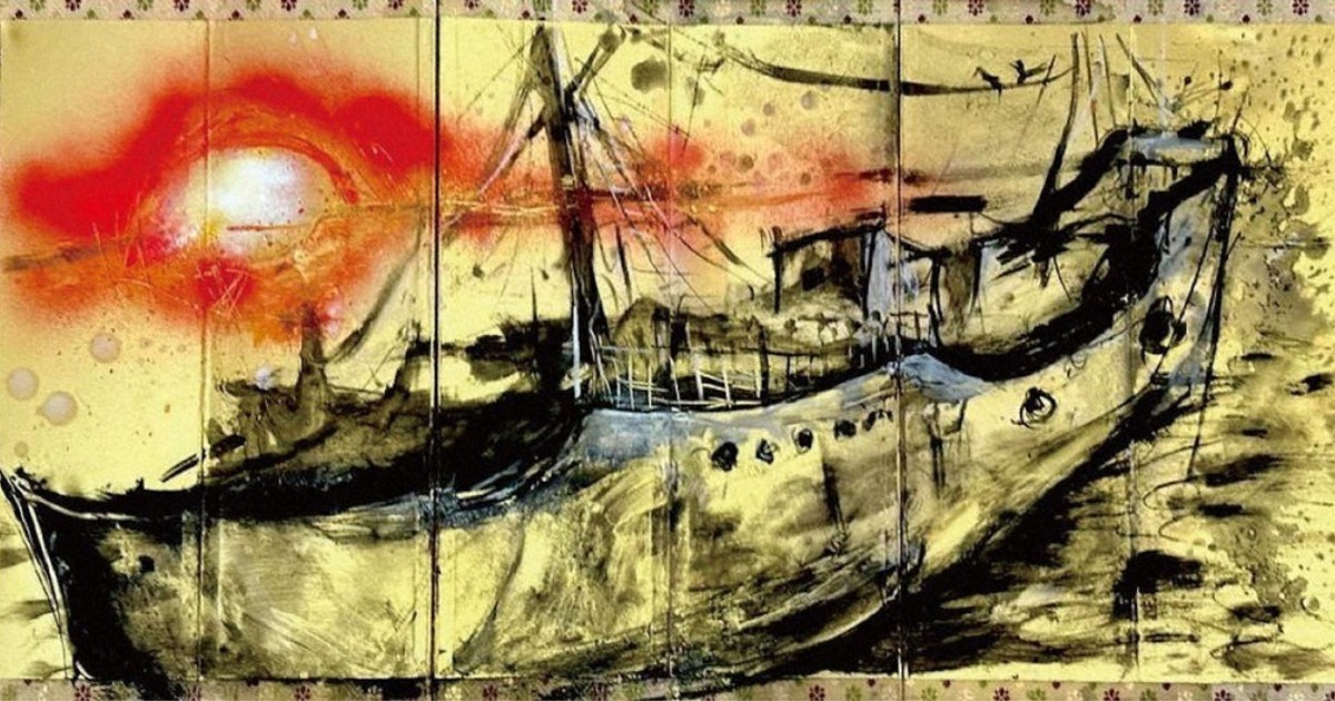 金屏風に刻む 命の叫び 「死の灰」浴びた漁船たち描く 画家・山内若菜