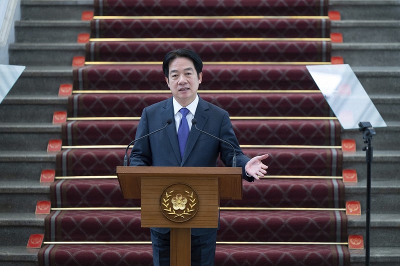 台湾の頼清徳総統＝AP