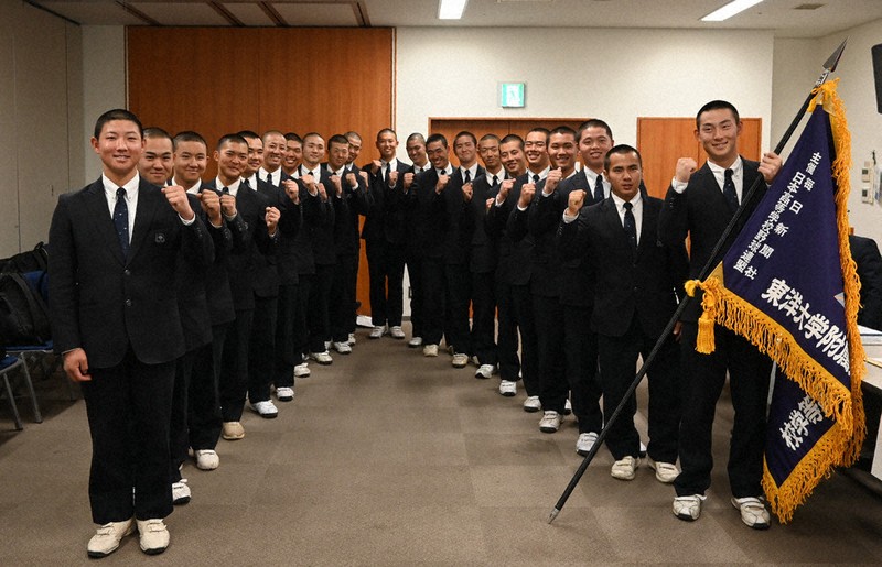 センバツ2025 明石で東洋大姫路壮行会 「全国優勝目指したい」 ／兵庫