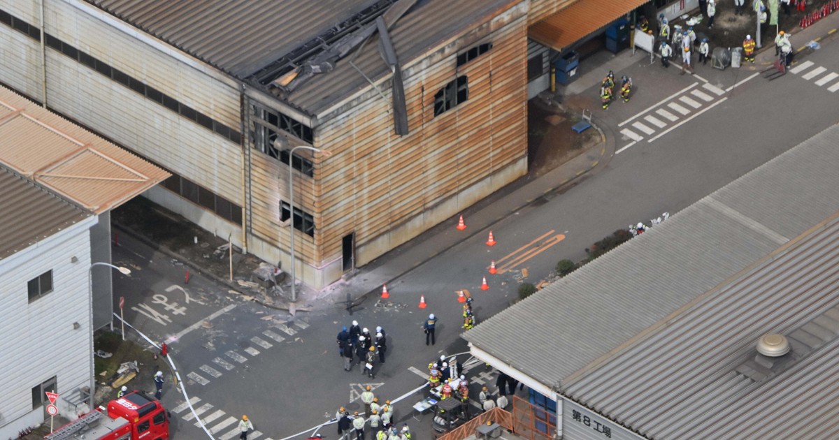 愛知・豊田で工場爆発 作業員2人死傷 2023年にも爆発事故 | 毎日新聞
