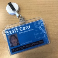 デンマークの大学院の学生証は、教授やスタッフに掛け合って旧姓の「岡田」を併記してもらった（画像の一部を加工しています）＝岡田さん提供