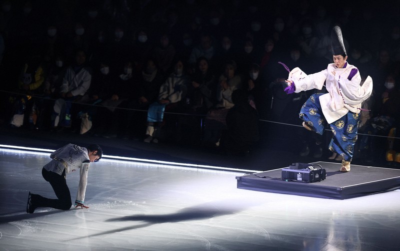 リンクサイド：野村萬斎さん 「羽生さん、まさしく今花開いている