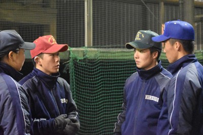 広島商業高校試合用帽子