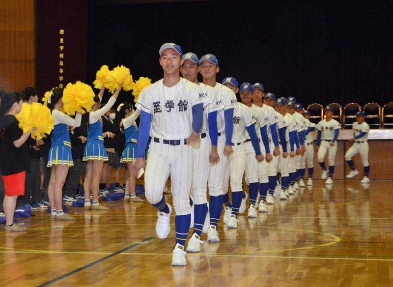星をつかめ・'25センバツ至学館：「必ず一勝つかむ」 船橋主将 壮行