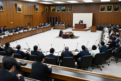 企業・団体献金を巡る法案の審議に入った衆院政治改革特別委員会＝国会内で2025年3月12日午後3時42分、平田明浩撮影