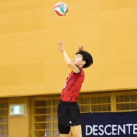 清風の尾崎亮太選手＝東京都八王子市で2025年2月23日、橋本陵汰撮影