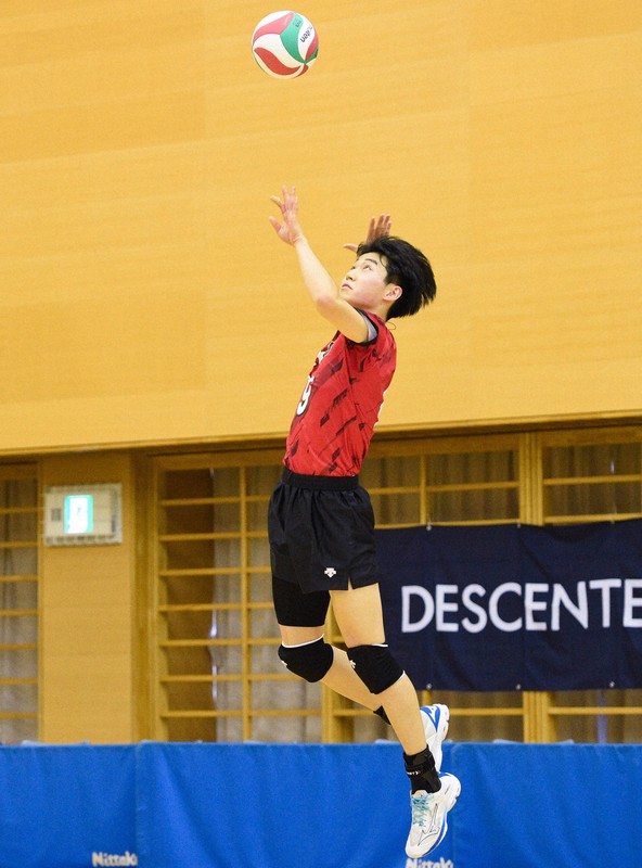 清風の尾崎亮太選手＝東京都八王子市で2025年2月23日、橋本陵汰撮影