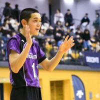 日本航空の清武大智選手＝東京都八王子市で2025年2月22日、橋本陵汰撮影