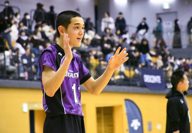 日本航空の清武大智選手＝東京都八王子市で2025年2月22日、橋本陵汰撮影