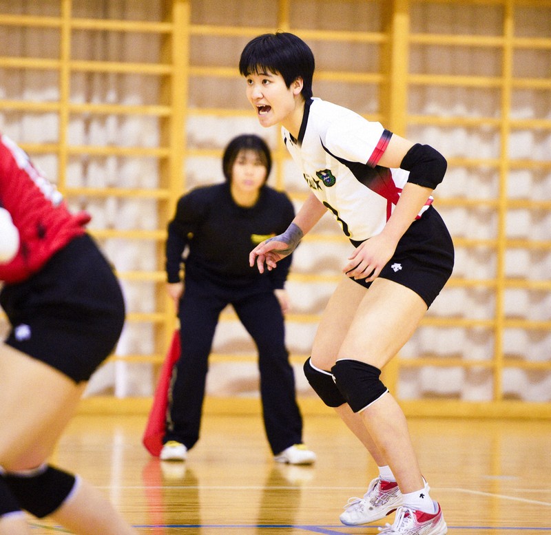 下北沢成徳の荻野明花選手＝東京都八王子市で2025年2月22日、高橋将平撮影