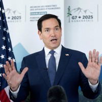 ルビオ米国務長官＝カナダ・ケベック州で2025年3月14日、ロイター