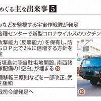 防衛省・自衛隊をめぐる主な出来事⑤