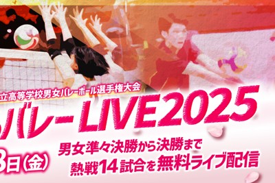 さくらバレー2025　男女準々決勝から決勝まで、熱戦14試合を無料ライブ配信