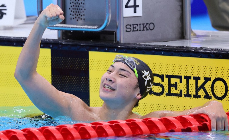 今福和志が日本新記録で代表内定 競泳日本選手権 [写真特集13/37