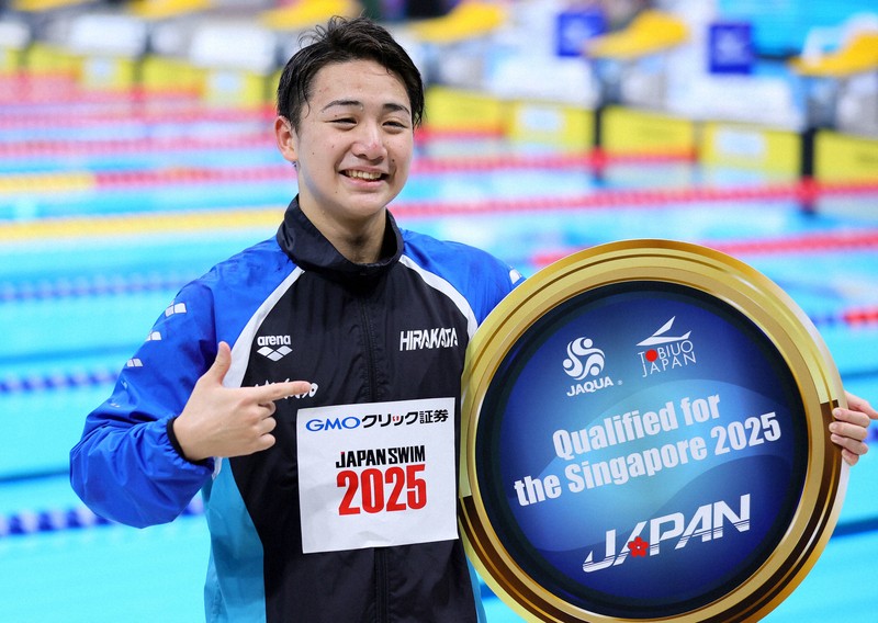 今福和志が日本新記録で代表内定 競泳日本選手権 [写真特集13/37