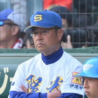 【浦和実－聖光学院】聖光学院の斎藤智也監督＝阪神甲子園球場で2025年3月26日、渡部直樹撮影