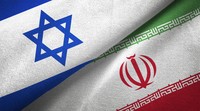 イスラエルとイランの国旗＝Getty Images