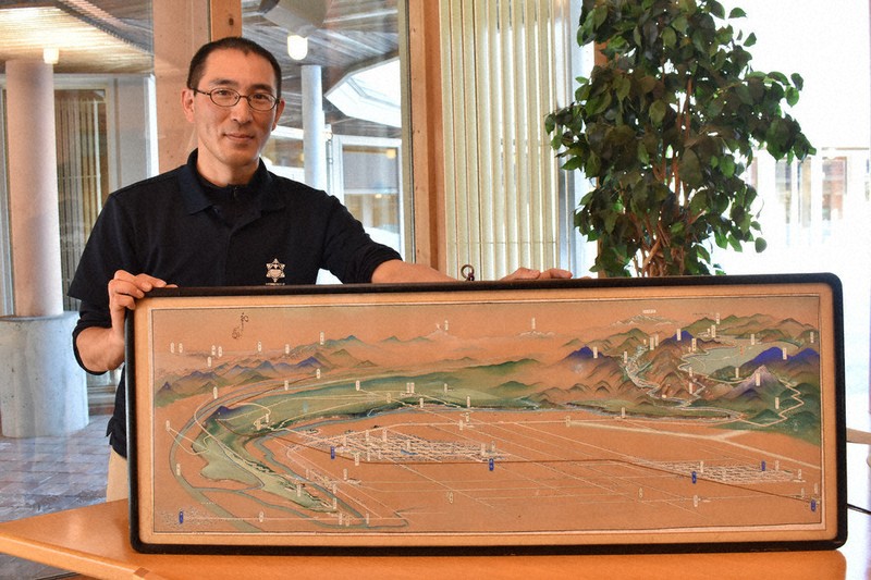 鳥瞰図の構図に「ピン！」 鹿追町職員が調査 「大正の広重」作と判明