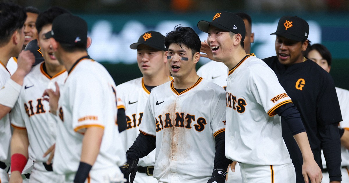 代役」の若林楽人、チャンスつかむサヨナラ打 巨人が5点差逆転 | 毎日新聞