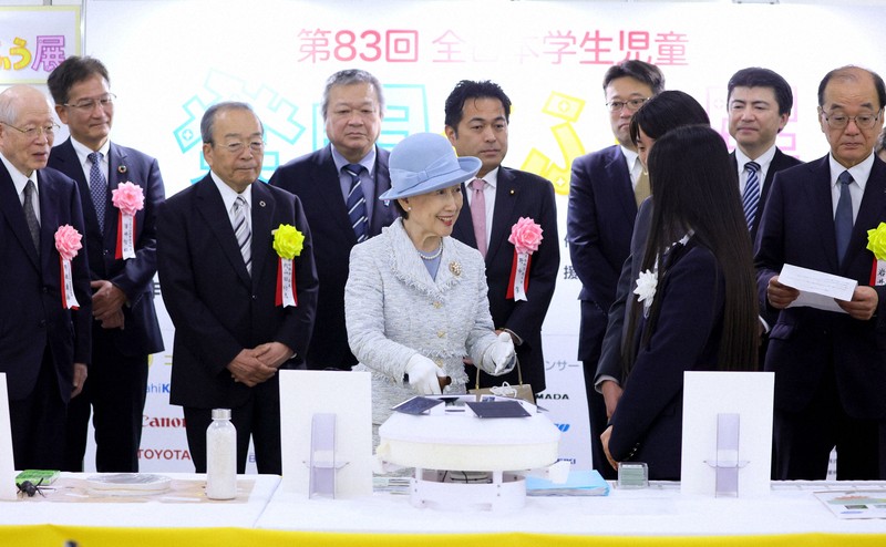第83回全日本学生児童発明くふう展 常陸宮妃華子さまがご出席 [写真