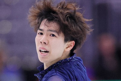 男子フリーで演技する佐藤駿＝米ボストンで2025年3月29日、吉田航太撮影