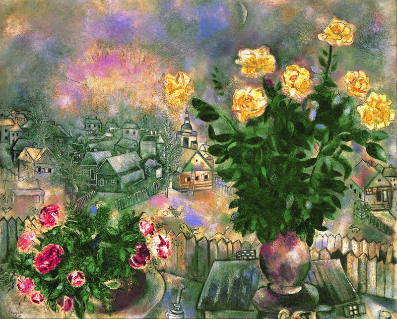 時代映す、バラのアート 5日から ふくやま美術館で展覧会 シャガール