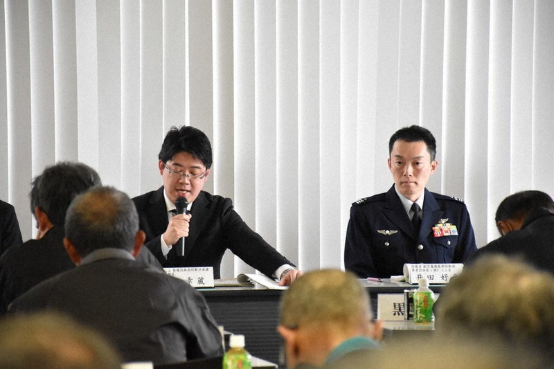 F35B垂直着陸訓練説明会 騒音 これ以上許容できぬ 新田原基地 区長ら