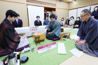 名人戦第1局 2日目夕の軽食を3Dで | 毎日新聞