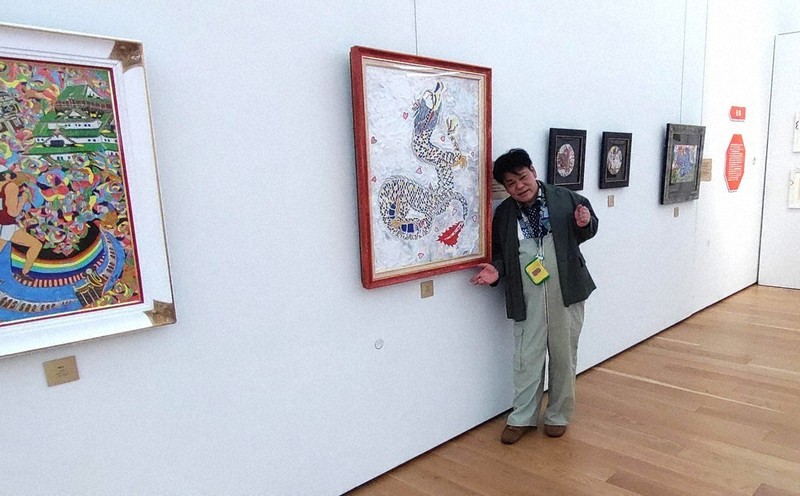 はみ出す才能、カラフル世界 ジミー大西さん原画展 県立美術館 来月6日