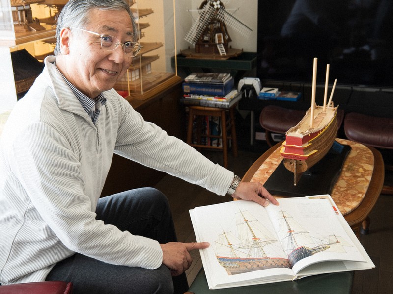 帆船の歴史や物語に思いはせ 創立半世紀の同好会が13日から模型