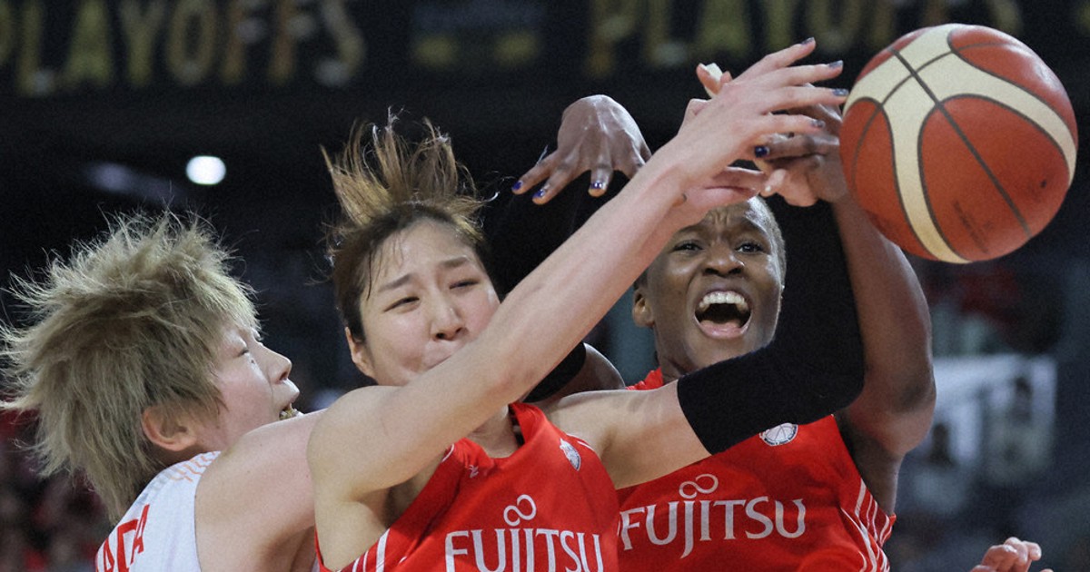 バスケットボール：バスケットボール Wリーグ プレーオフ決勝 富士通