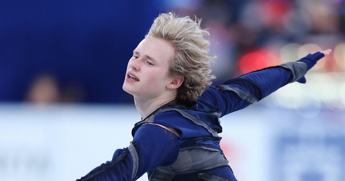 フィギュア世界王者のマリニン 貫禄の演技でSP1位 世界国別対抗 | 毎日新聞