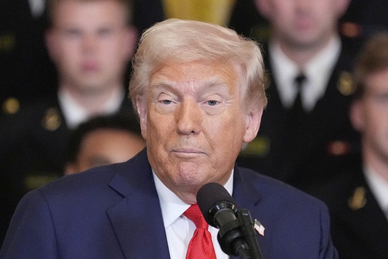 ドナルド・トランプ米大統領＝ホワイトハウスで2025年4月15日、AP