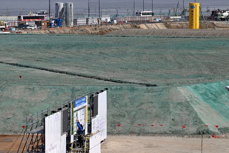 フォーカスオンEXPO：IR建設現場の防音壁に「EXPO2025へようこそ