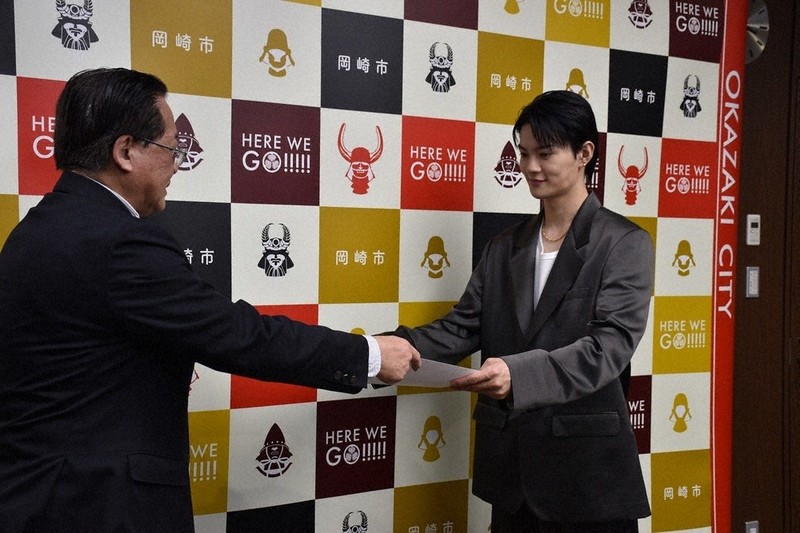 岡崎観光伝道師 佐野さんを任命 7年連続 ／愛知 | 毎日新聞