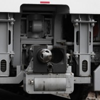 E5000形の連結器＝東京都大田区で2025年2月3日、渡部直樹撮影