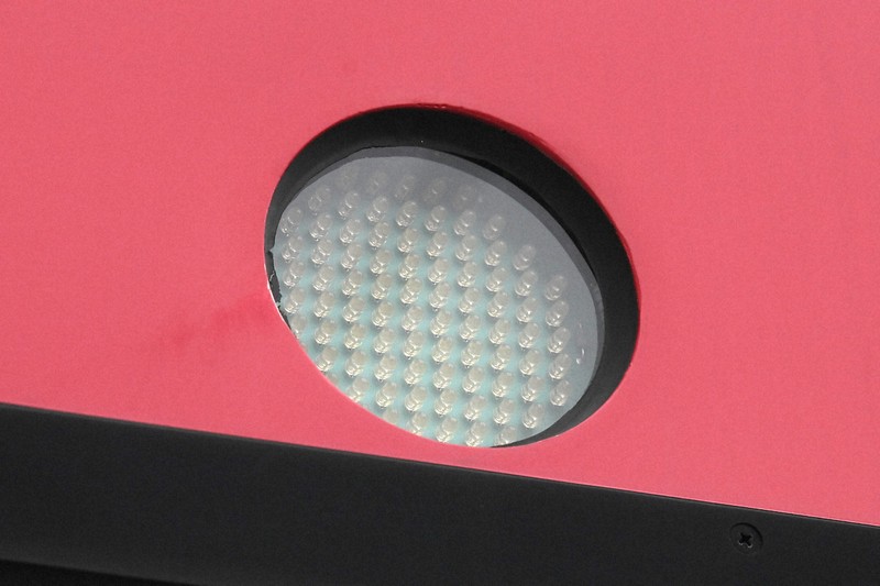 E5000形の急行灯＝東京都大田区で2025年2月3日、渡部直樹撮影