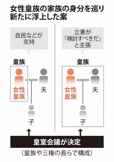 女性皇族の夫と子の身分、皇室会議で決定する案 正副議長調整