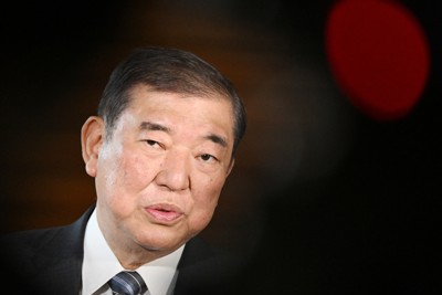 米国との関税交渉を受けた記者の質問に答える石破茂首相＝首相官邸で2025年5月2日午前11時、平田明浩撮影