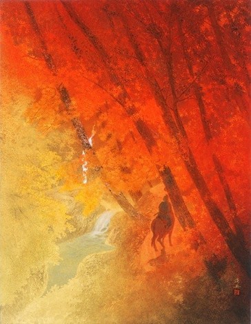 下級役人で謎の歌人に日本画で迫る 万葉文化館で柿本人麻呂展 奈良