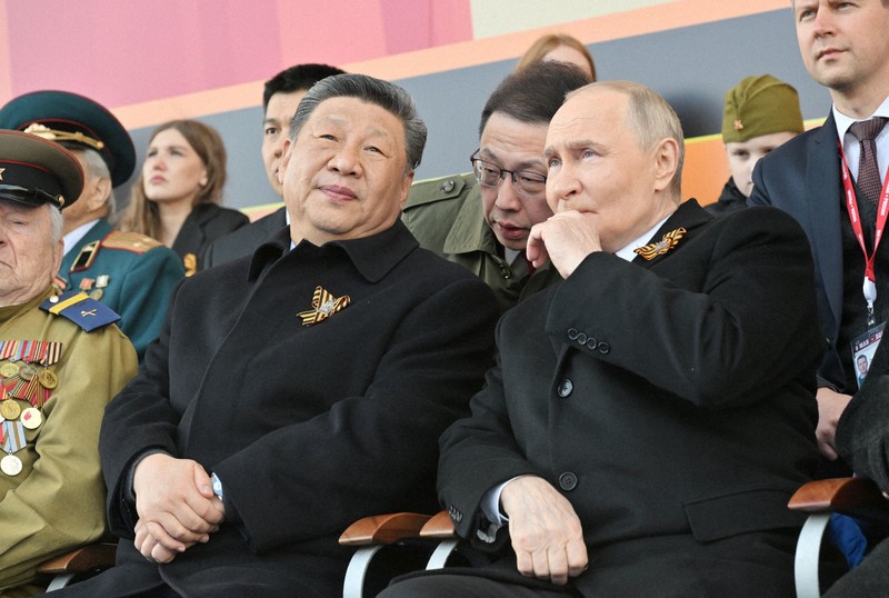 ロシアと中国、「蜜月」アピールも矛盾あらわ 対ドイツ戦勝記念式典