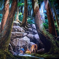 もののけ姫」のタペストリー フランス織物がジブリと融合した