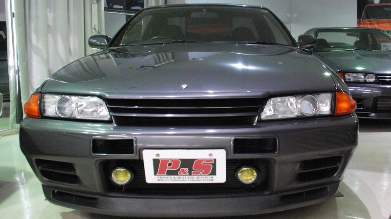 「技術の日産」を象徴する往年のスカイラインGT-R（R32型）＝長野県岡谷市で2024年6月15日、川口雅浩撮影