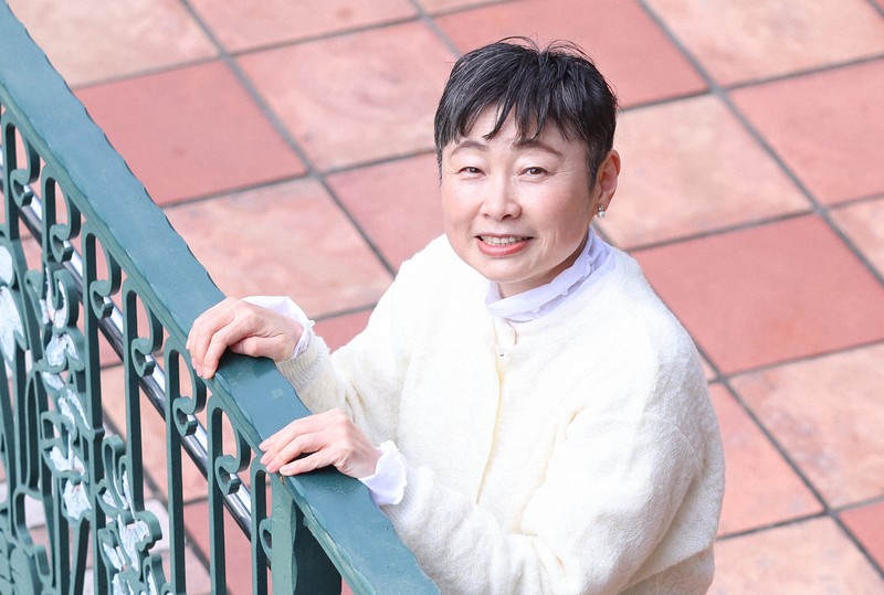 漫画家の細川貂々さん＝兵庫県宝塚市で2025年3月7日、梅田麻衣子撮影