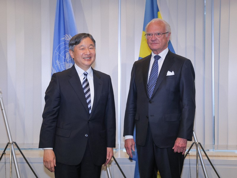 天皇陛下、スウェーデン国王と水問題のセミナー聴講 国連大学で | 毎日新聞