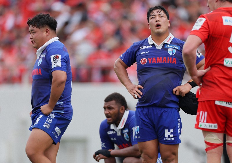 ラグビーリーグワンプレーオフ準々決勝 神戸が静岡を破る [写真特集1